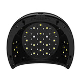 Ocho Nails 8 UV/LED Nail Lamp 84W Black - device housing and functional components shown on a white background