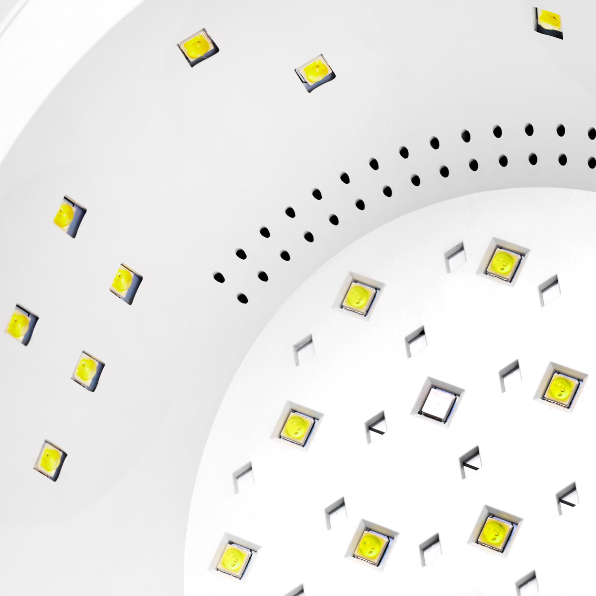 Ocho Nails 8 UV/LED Nail Lamp 84W White - main unit with included components on a white background