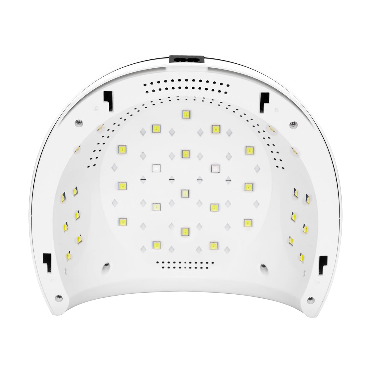 Ocho Nails 8 UV/LED Nail Lamp 84W White - main unit with included components on a white background