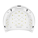 Ocho Nails 8 UV/LED Nail Lamp 84W White - main unit with included components on a white background