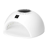 Ocho Nails 8 UV/LED Nail Lamp 84W White - main unit with included components on a white background