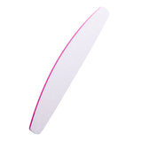 Ocho Nails Half-Moon Metal Nail File Replacement Sheets 240 Grit - 10 Pack - isolated on a white background