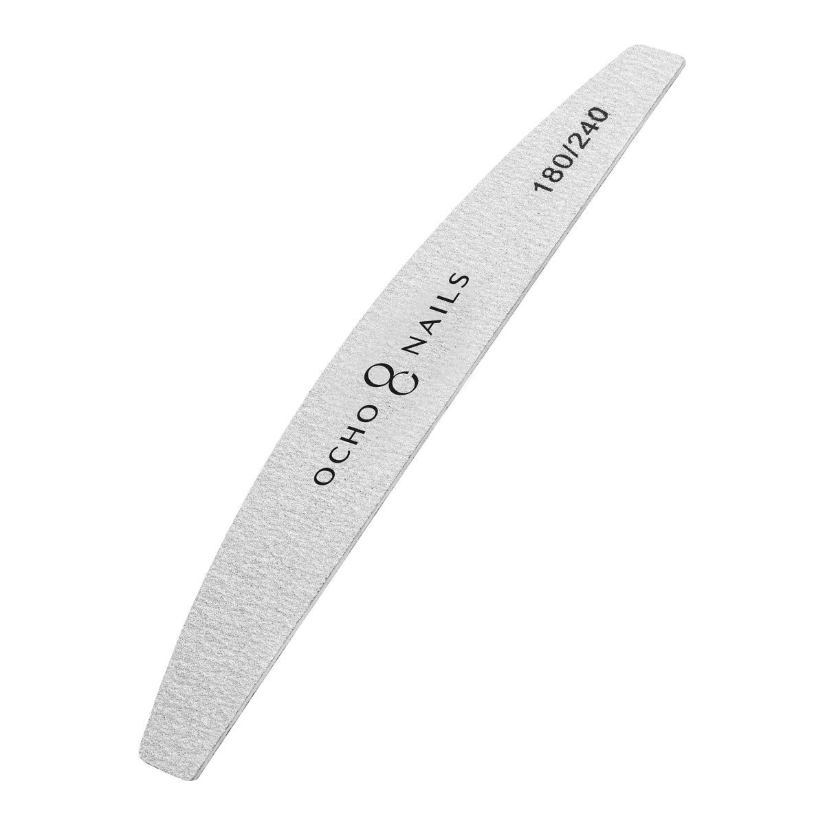 Ocho Nails Half-Moon Nail File 180/240 Safe Pack - isolated on a white background