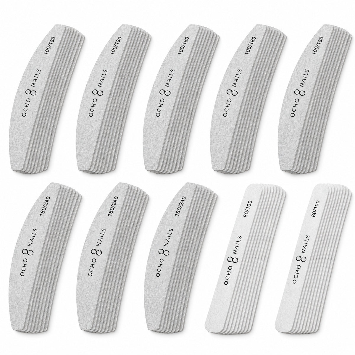 Ocho Nails Salon Filing Stock – 100 Files bundle on a white background