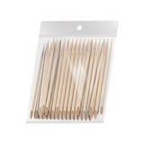 Ocho Nails Wooden Manicure Cuticle Sticks 100pcs - stainless-steel cuticle pusher with the working tip visible on a white background