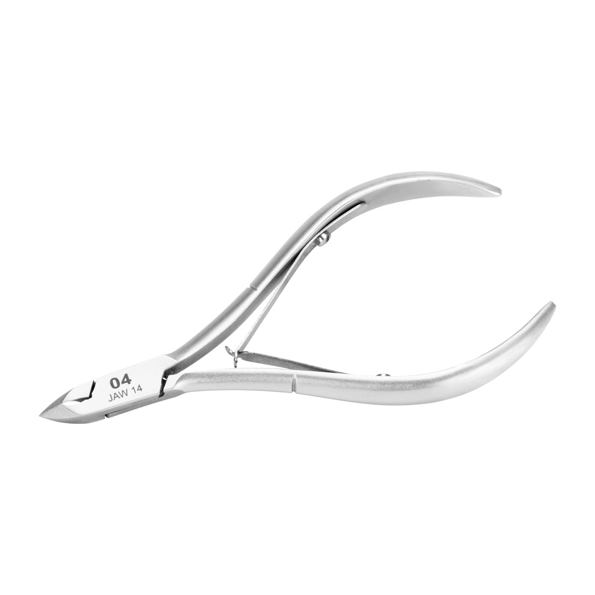 Ocho Pro 04 JAW14 Professional Cuticle Nippers - stainless-steel nippers with the cutting jaws visible on a white background