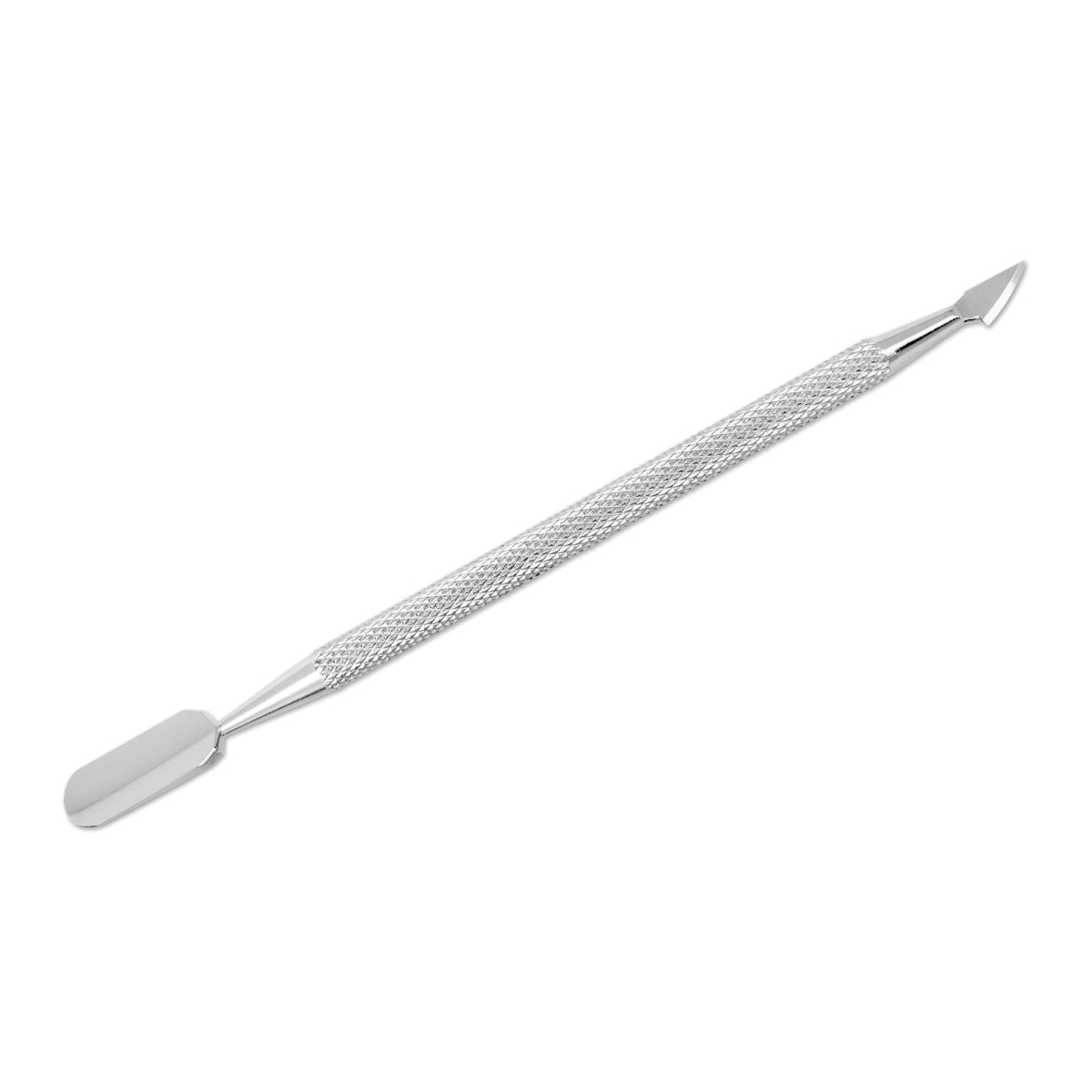 Ocho Pro 101 Cuticle Pusher - stainless-steel cuticle pusher with the working tip visible on a white background