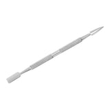 Ocho Pro 102 Cuticle Pusher Professional Manicure & Pedicure Tool - stainless-steel cuticle pusher with the working tip visible on a white background
