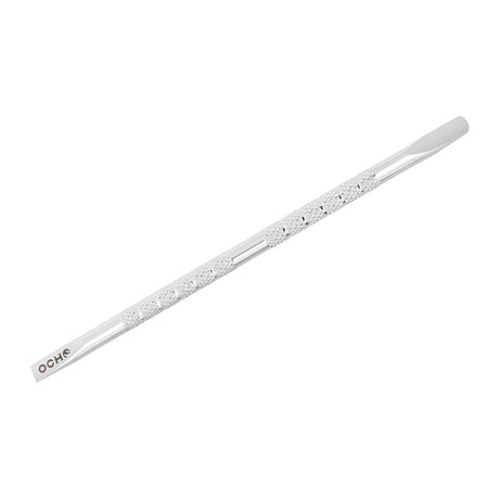 Ocho Pro 103 Cuticle Pusher Professional Manicure & Pedicure Tool - stainless-steel cuticle pusher with the working tip visible on a white background