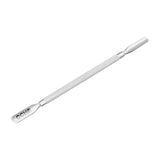 Ocho Pro 104 Cuticle Pusher Professional Manicure & Pedicure Tool - stainless-steel cuticle pusher with the working tip visible on a white background