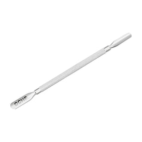Ocho Pro 104 Cuticle Pusher Professional Manicure & Pedicure Tool - stainless-steel cuticle pusher with the working tip visible on a white background