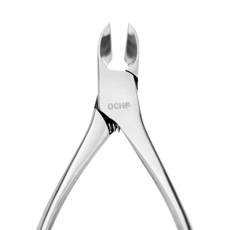Ocho Pro CNO84 Professional Pedicure Nippers - stainless-steel nippers with the cutting jaws visible on a white background