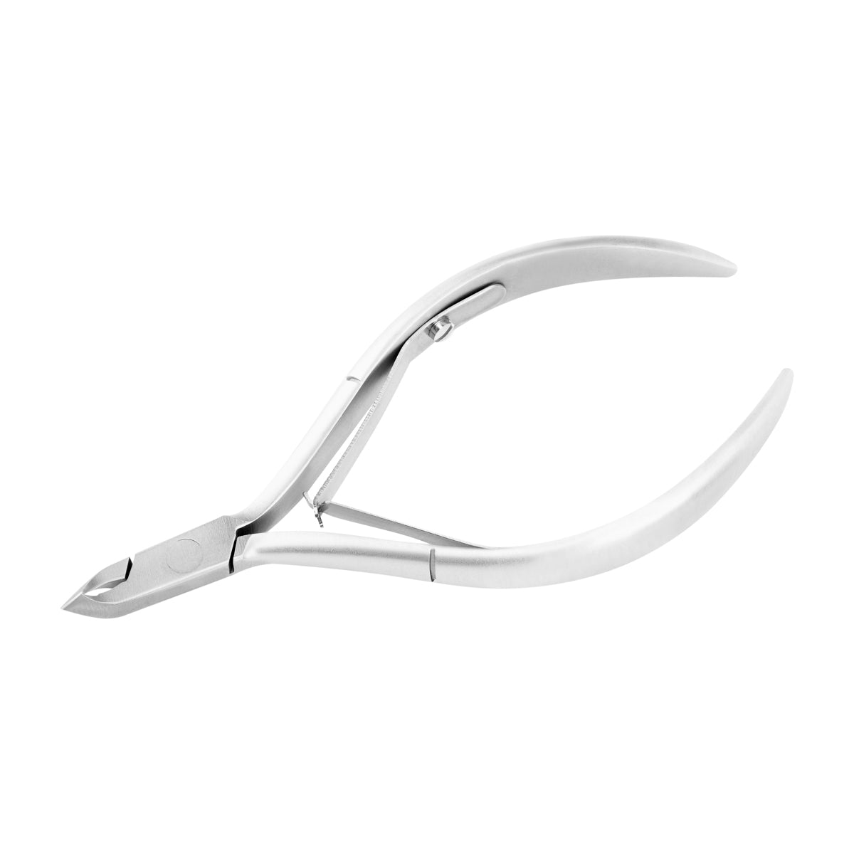 Ocho Pro Cuticle Nippers 02 Hand Polished Jaw 4mm - stainless-steel nippers with the cutting jaws visible on a white background