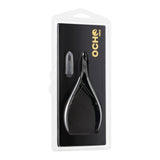 Ocho Pro Cuticle Nippers 03 Hand Polished Jaw 3.5mm - stainless-steel nippers with the cutting jaws visible on a white background