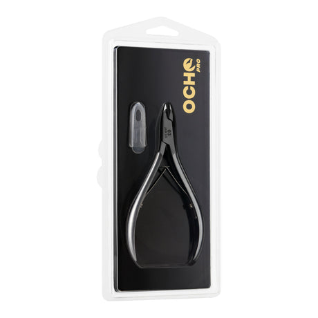 Ocho Pro Cuticle Nippers 03 Hand Polished Jaw 3.5mm - stainless-steel nippers with the cutting jaws visible on a white background