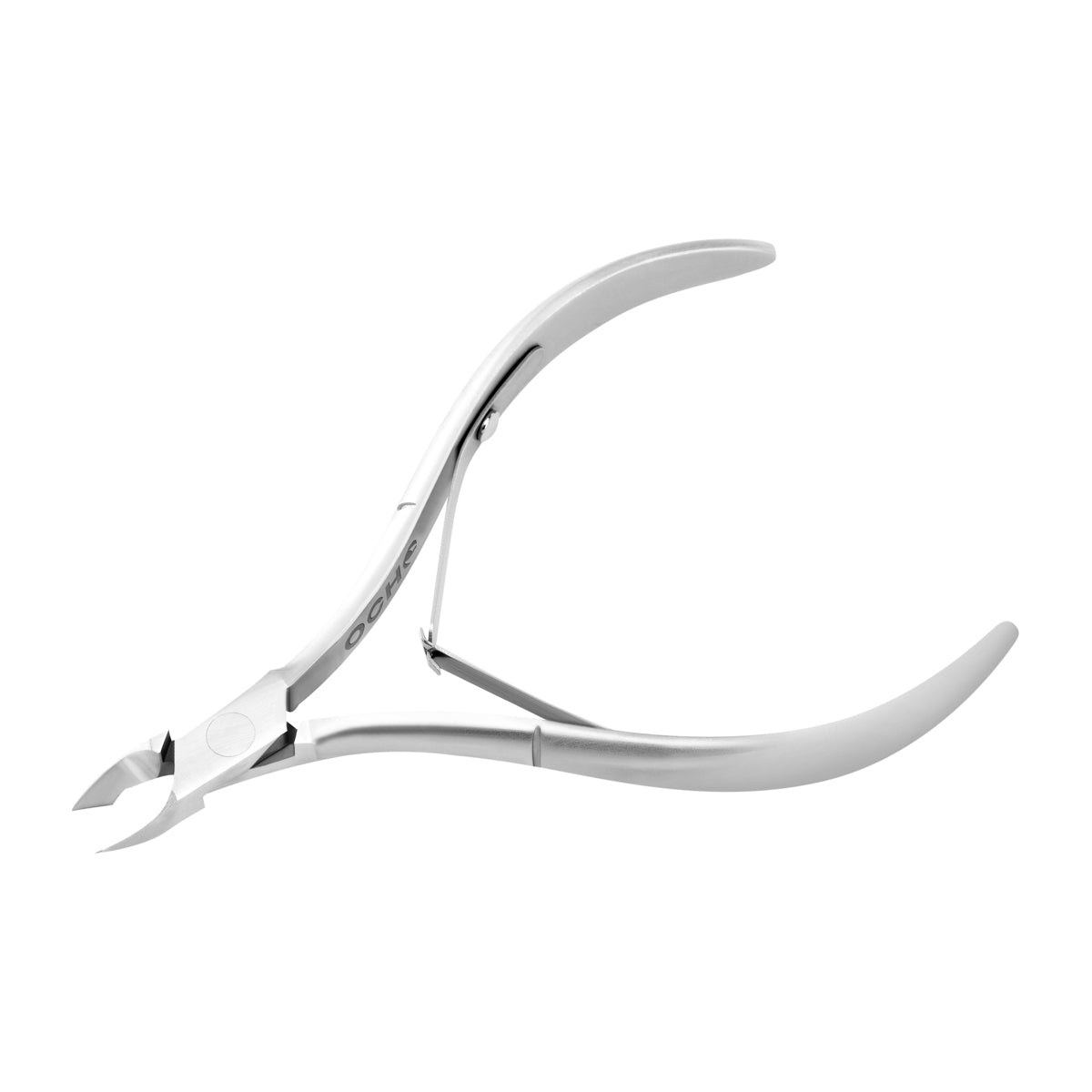 Ocho Pro Cuticle Nippers 06 Hand Polished Jaw 4mm - stainless-steel nippers with the cutting jaws visible on a white background