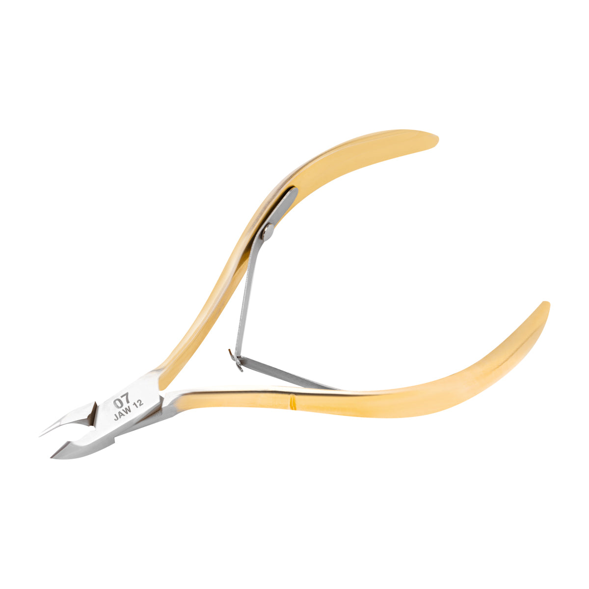 Ocho Pro Cuticle Nippers 07 Hand Polished Jaw 4mm - stainless-steel nippers with the cutting jaws visible on a white background