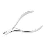 Ocho Pro Cuticle Nippers 08 Hand Polished Jaw 4mm - stainless-steel nippers with the cutting jaws visible on a white background