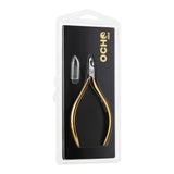 Ocho Pro Cuticle Nippers 10 Hand Polished Jaw 4mm - stainless-steel nippers with the cutting jaws visible on a white background
