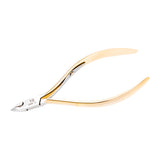 Ocho Pro Cuticle Nippers 10 Hand Polished Jaw 4mm - stainless-steel nippers with the cutting jaws visible on a white background