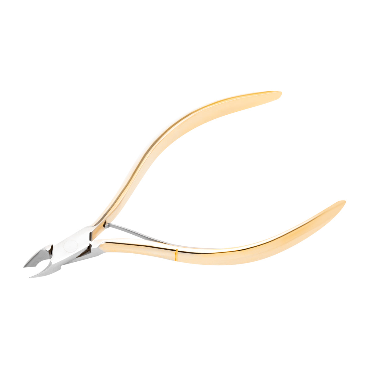 Ocho Pro Cuticle Nippers 10 Hand Polished Jaw 4mm - stainless-steel nippers with the cutting jaws visible on a white background