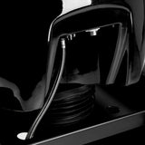 Adjustable Omega Aqualina basin mount and braided water hose detail