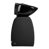 Omega Aqualina black freestanding hairdressing backwash unit, left side view