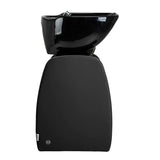 Omega Aqualina black freestanding hairdressing backwash unit, right side view
