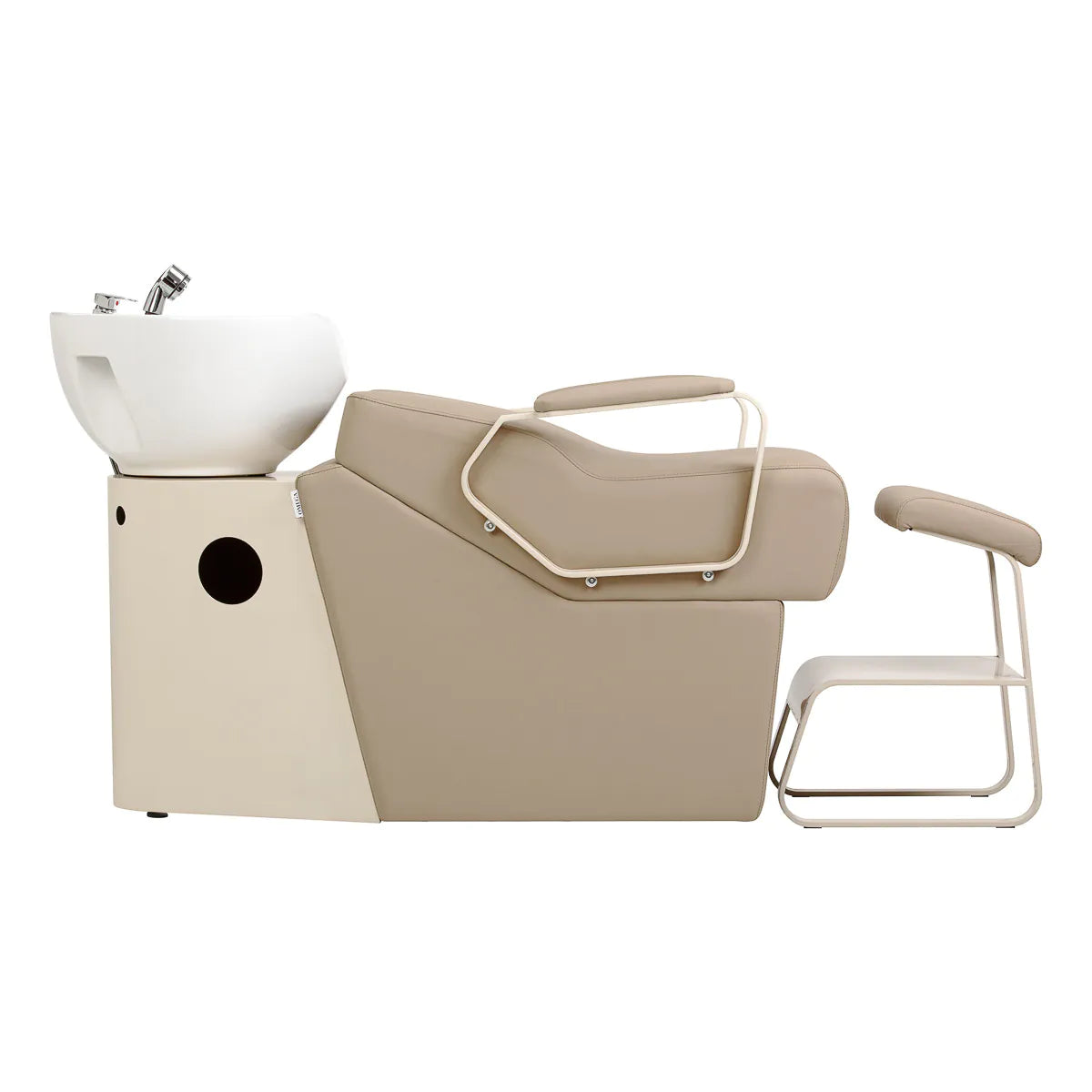 Omega Hairdressing Backwash Unit Marina Beige - full product view on a white background