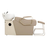 Omega Hairdressing Backwash Unit Marina Beige - full product view on a white background