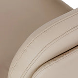 Omega Hairdressing Chair Astra Plus Beige - close-up of the upholstery and construction details