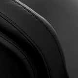 Omega Hairdressing Chair Astra Plus Black - close-up of the upholstery and construction details