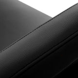 Omega Hairdressing Chair Astra Plus Black - close-up of the upholstery and construction details