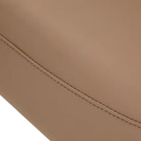 Omega Hairdressing Chair Aurora Light Brown - close-up of the upholstery and construction details