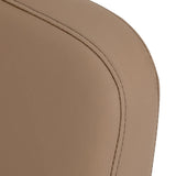 Omega Hairdressing Chair Aurora Light Brown - close-up of the upholstery and construction details