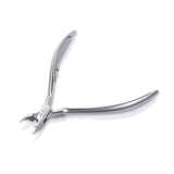 Omi Pro-Line CB-101 Cuticle Nippers 12/4mm Jaw - Box Joint - stainless-steel nippers with the cutting jaws visible on a white background