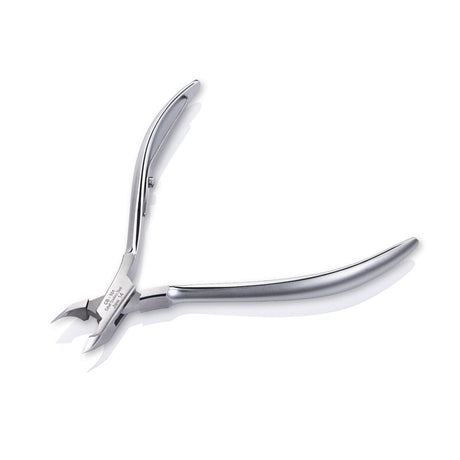 Omi Pro-Line CB-101 Cuticle Nippers 12/4mm Jaw - Box Joint - stainless-steel nippers with the cutting jaws visible on a white background