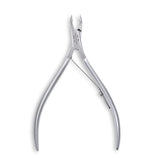 Omi Pro-Line CB-101 Cuticle Nippers 12/4mm Jaw - Box Joint - stainless-steel nippers with the cutting jaws visible on a white background