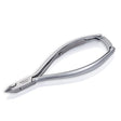 Omi Pro-Line CB-102 Cuticle Nippers 12/4mm Jaw - Box Joint - stainless-steel nippers with the cutting jaws visible on a white background