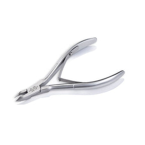 Omi Pro-Line CL-203 Cuticle Nippers 12/4mm Jaw - Lap Joint - stainless-steel nippers with the cutting jaws visible on a white background