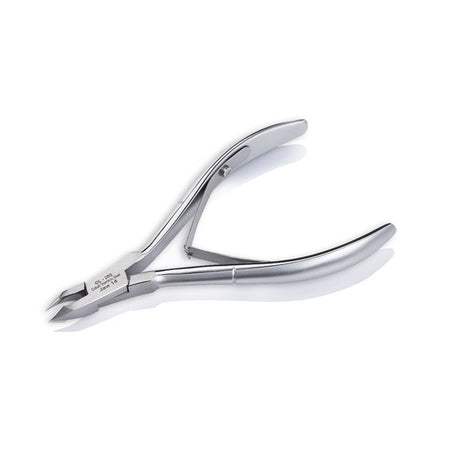 Omi Pro-Line CL-203 Cuticle Nippers 12/4mm Jaw - Lap Joint - stainless-steel nippers with the cutting jaws visible on a white background