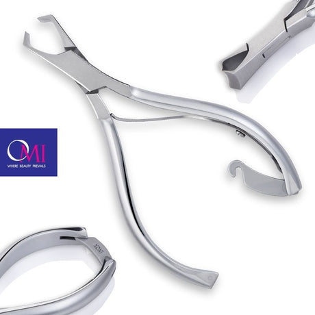 Omi Pro-Line NB-103 Nail Nippers - Box Joint - stainless-steel nippers with the cutting jaws visible on a white background