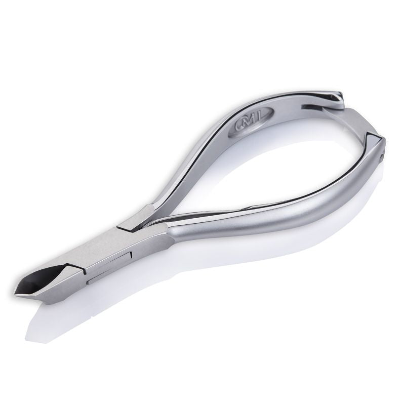 Omi Pro-Line NB-107 Nail Nippers - Box Joint - stainless-steel nippers with the cutting jaws visible on a white background