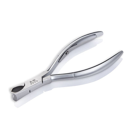 Omi Pro-Line NL-103 Nail Nippers - Lap Joint - stainless-steel nippers with the cutting jaws visible on a white background