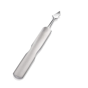 Omi Pro-Line P1 Cuticle Pusher - stainless-steel cuticle pusher with the working tip visible on a white background