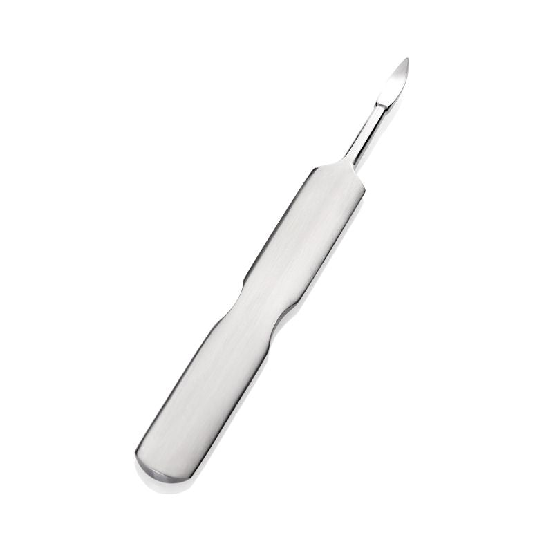Omi Pro-Line P5 Cuticle Pusher - stainless-steel cuticle pusher with the working tip visible on a white background