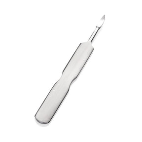 Omi Pro-Line P5 Cuticle Pusher - stainless-steel cuticle pusher with the working tip visible on a white background