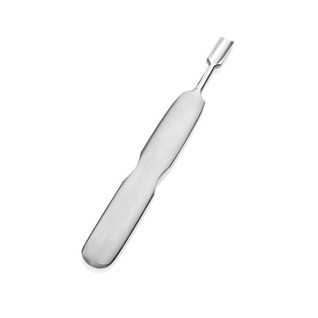 Omi Pro-Line P6 Cuticle Pusher - stainless-steel cuticle pusher with the working tip visible on a white background