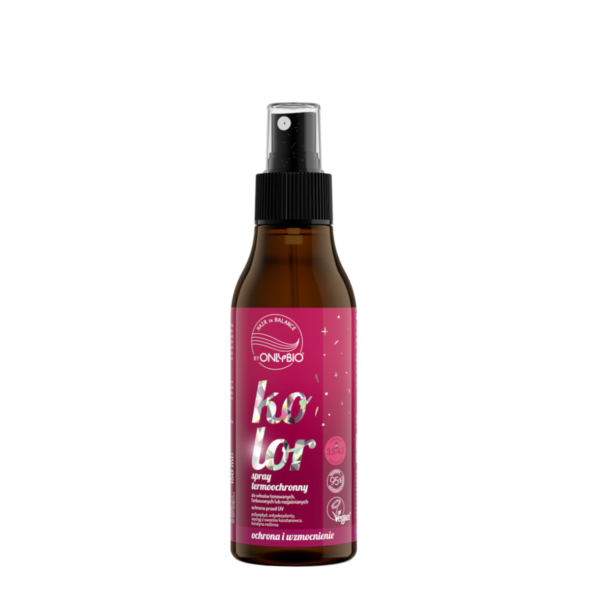 OnlyBio Hair Balance Color Thermal Protection Spray UV Protection - isolated on a white background