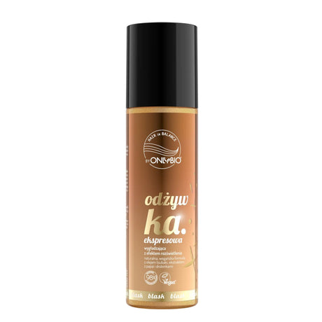 OnlyBio Hair Balance Express Smoothing Conditioner Illuminating Effect - retail hair-care container isolated on a white background